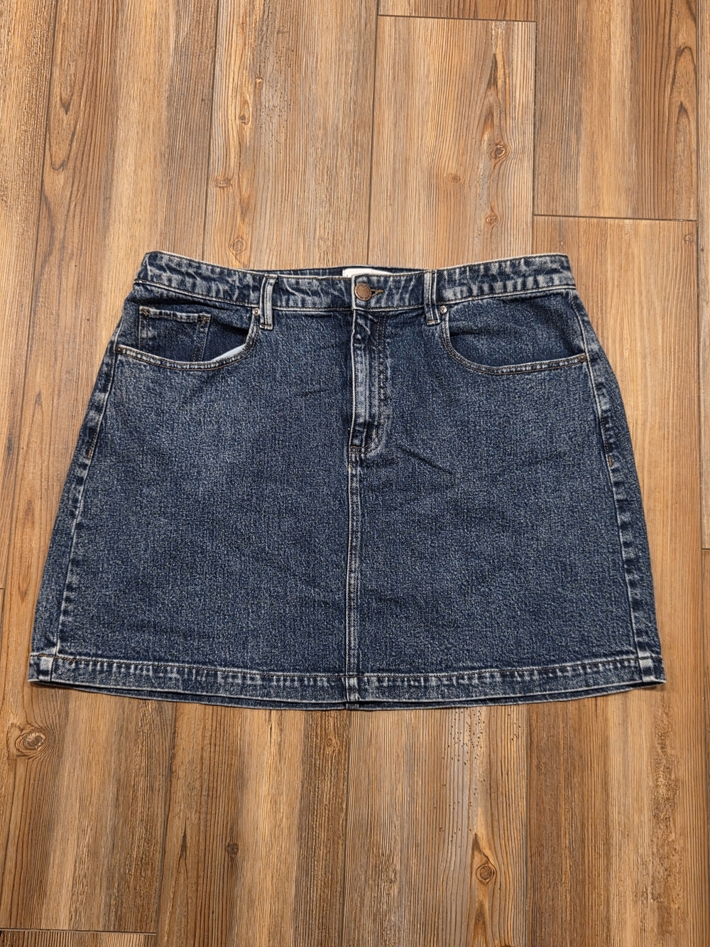 Lane Bryant Dark Indigo Denim Mini Skirt